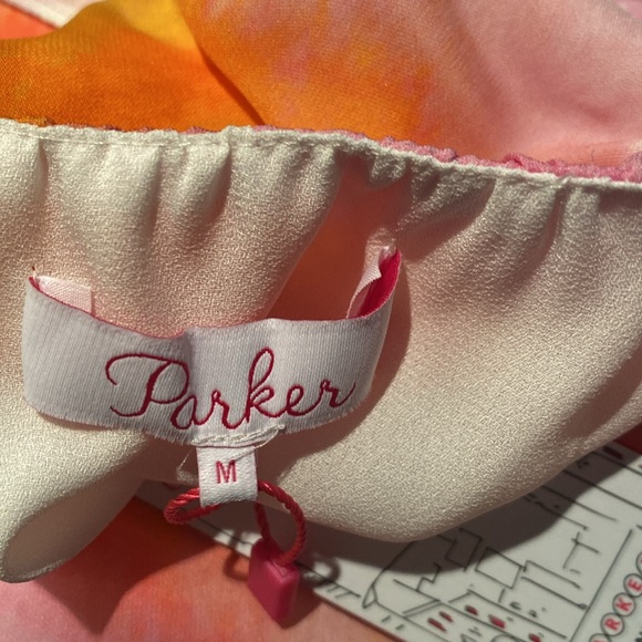 PARKER Keisha Sleeveless Summer Dress in Tie-Dyed Silk Blend - Picture 6 of 11